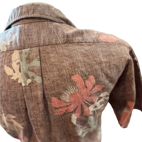 Island Vibrations, Made in Hawaii Islander Tropical 3/4 Luau Hawaiian shirt - Picture 9 of 16